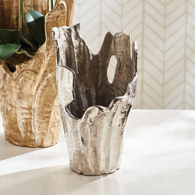 Made of a substantial cast aluminum, our Arbre Vase is an organic, sculptural piece. Add an orchid or display as is....