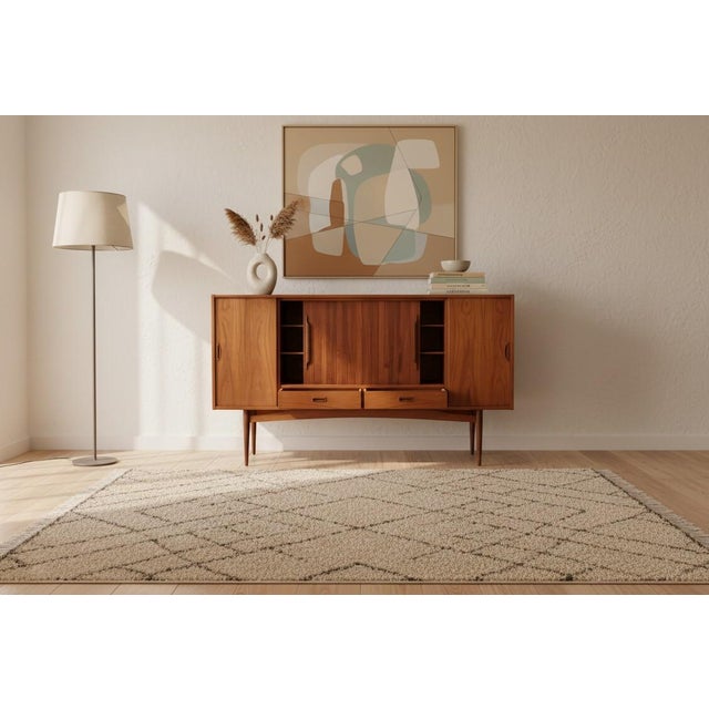 Teak Cabinet with Sliding Doors by Holger Christiansen, 1960s For Sale - Image 12 of 15