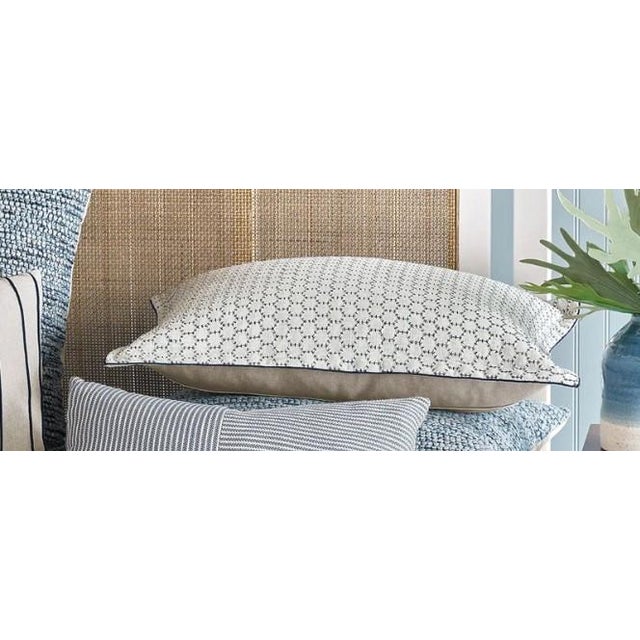 Nautical Eastern Accents Beau Blue / White Super Queen (96" X 98") Duvet Cover, 2 Shams, 1 Decorative Pillow For Sale - Image 3 of 13