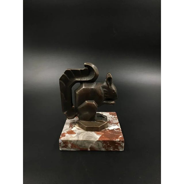 An adorable squirrel figurine with a streamlined, groundbreaking design by Max le Verrier. This piece is attributed to the...