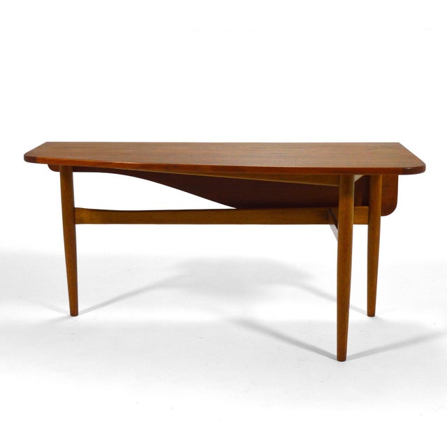 Bovirke Finn Juhl Coffee Table with Drop-Leaf by Bovirke For Sale - Image 4 of 11