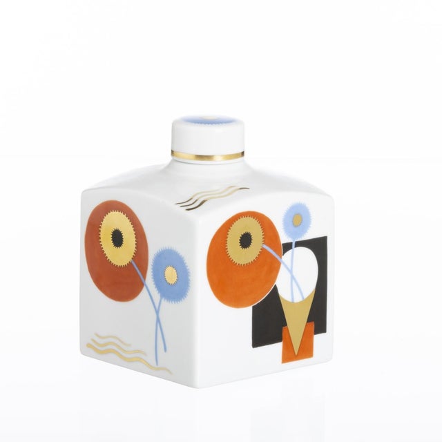Orange Modern Porcelain Bottle from Vista Alegre For Sale - Image 8 of 8