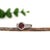 Red 1.4Ct Spessartine Garnet Ring With Earth Mined Diamonds: Solid 14k Gold, 6.5mm, Size 6.75 For Sale - Image 8 of 12