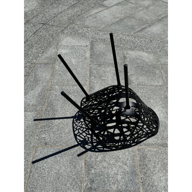 Janus Et Cie Forest Black Aluminum Outdoor Dining Armchairs – 22 Available For Sale - Image 15 of 18