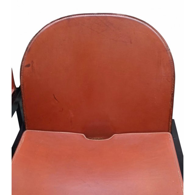 Black Vintage Italian Dialogo Chairs by Afra & Tobia Scarpa for B&B Italia, 1970s, Set of 4 For Sale - Image 8 of 10