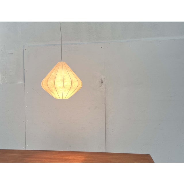 Mid-Century Modern Cocoon Pendant Lamp by Friedel Wauer for Goldkant Leuchten, 1960s For Sale - Image 9 of 18