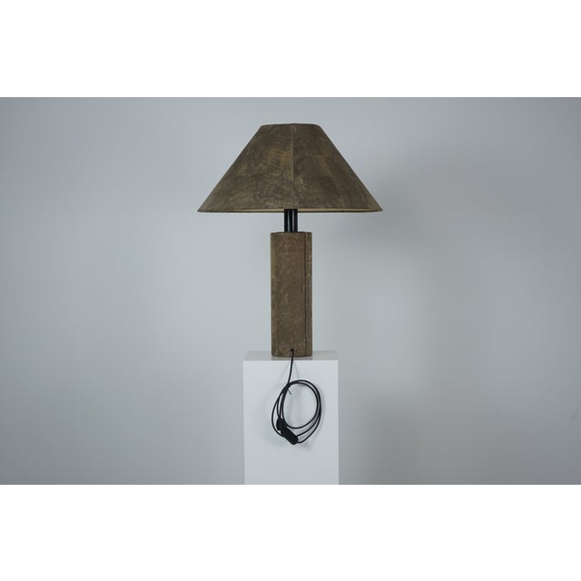 Ingo Maurer Large Table Lamp in Cork by Ingo Maurer for Design M, 1970s For Sale - Image 4 of 18