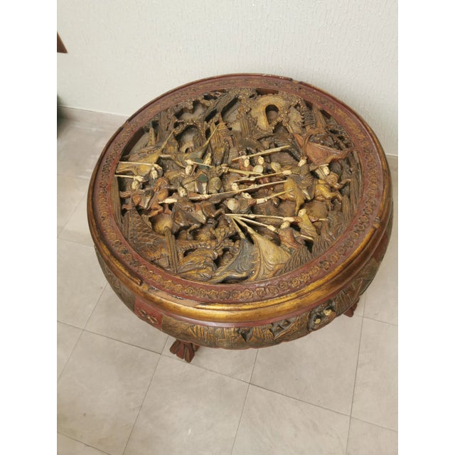 Chinese Tea Tables, 1950s, Set of 5 For Sale - Image 4 of 17