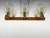 Wood, Chrome & Glass Chandelier attributed to Elektroinstala Decin, 1970s For Sale - Image 3 of 11