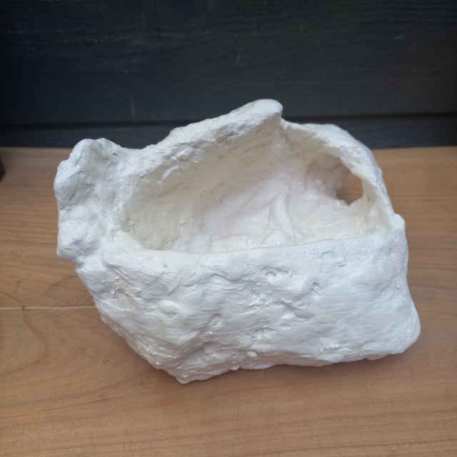 Vintage Plaster Abstract Neutral Palette Sculpture / Giacometti For Sale - Image 6 of 12