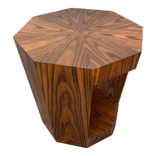Modern Walnut End Table For Sale