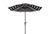Not Yet Made - Made To Order Athens Inside Out Striped 9ft Crank Outdoor Auto Tilt Umbrella - Black For Sale - Image 5 of 5