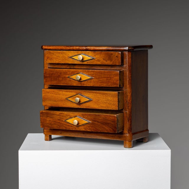 Biedermeier Miniature Chest of Drawers, around 1820 For Sale - Image 9 of 9