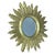 An elegant sun-shaped mirror made of carved and gilded wood, crafted around the 1960s. Retaining its original gilding, it...