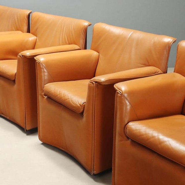 Laurianetta Lounge Chairs by Afra and Tobia Scarpa for B&B Italia, Set of 6 For Sale - Image 3 of 14