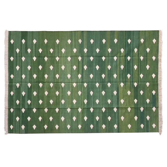 Not Yet Made - Made To Order Elin Rug, 4x6, Green For Sale - Image 5 of 5