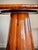 Mid-Century Modern Made Goods Novak Entryway Table in Teak Gloss and Faux Bone Inlay Mid-Century Style Round Pedestal Entry Table For Sale - Image 3 of 12