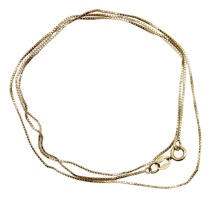 Vintage 14k Gold 18.5” Box Chain