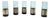 Fumè Glass Shot Glasses with Silver Plate, Italy, 1970s, Set of 5 For Sale