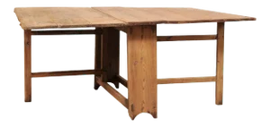 Swedish Early 19th Century Drop-Leaf / Gate Leg Table with Original Wood Finish