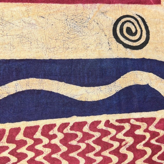 Early 20th Century Giraffe Batik Print Tablecloth For Sale - Image 10 of 10