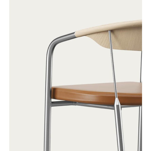 Chairman Chair in Oak with Upholstery in Cognac by Henrik Tengler for One Collection For Sale - Image 10 of 16