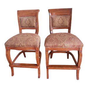 Marge Carson Designer Counter Stools Barstools / Bar Stools, a Pair