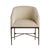 Industrial Arteriors Home Osbourne White Fabric Dining Chair For Sale - Image 3 of 10