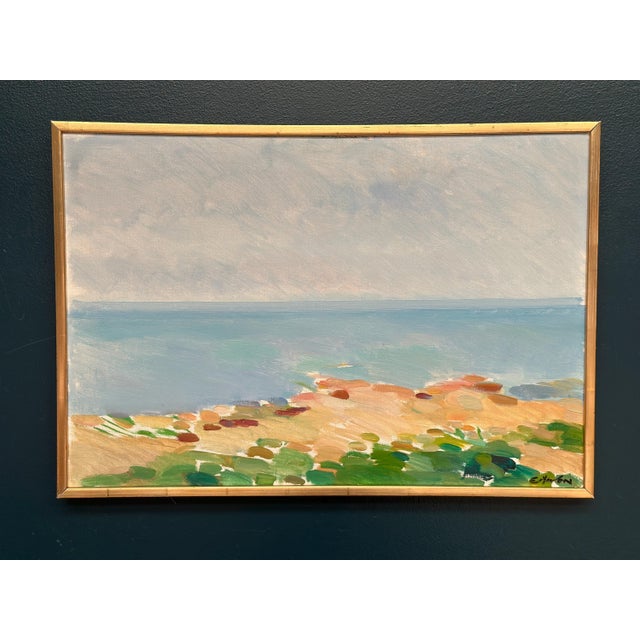 Eric Elfvén, Coast, 1950s, Oil Painting on Panel, Framed For Sale - Image 13 of 18