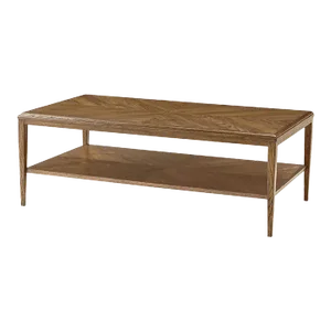 Modern Oak Coffee Table, Light Finish