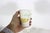 White 1950’s “Good Morning” Ceramic Orange Juice Cups Set of Five For Sale - Image 8 of 13