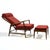 Wood Ib Kofod-Larsen Reclining Lounge Chair and Ottoman For Sale - Image 7 of 9