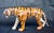 Vintage Leather Sculpture Depicting a Tiger, Italy, 1970s For Sale - Image 6 of 11