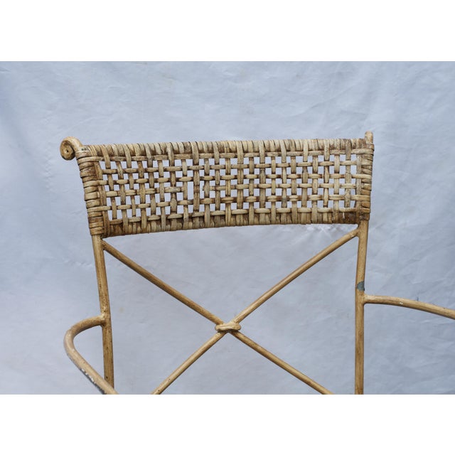 Neoclassical Neoclassical Styled Metal Bar Stools, Pair For Sale - Image 3 of 13