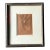 Vintage Portrait Drawing in Frame For Sale