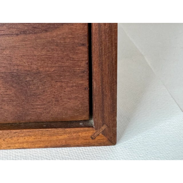 1960s Danish Teak Wood Two-Drawer Storage Box For Sale - Image 11 of 11