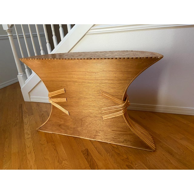 Sheaf of Wheat Entry Table by McGuire, 1970s For Sale - Image 12 of 12
