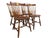Vintage Maple Windsor Dining Chairs by S Bent Bros, Early American Style | Set of 4 For Sale - Image 4 of 8