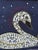 Inspiring folk art by Maine artist Mary Teeter of a button adorned swan and embroidered message Imagine Serenity. We have...