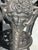 Neoclassical figure on cast iron base with marble top