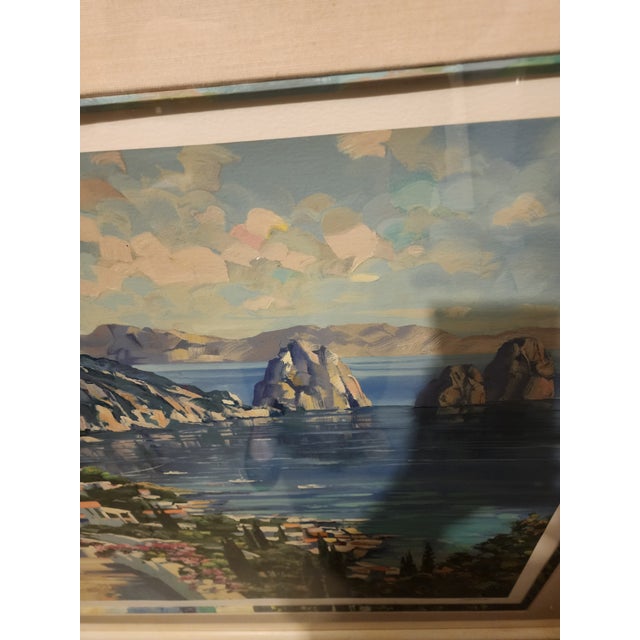 1990s 1990s Isle of Capri Serigrap Print by Howard Behrens For Sale - Image 5 of 16
