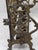 Antique 19th C. Polish Brass Bench Menorah Hanukkah Lamp Lions Birds Openwork For Sale - Image 12 of 18