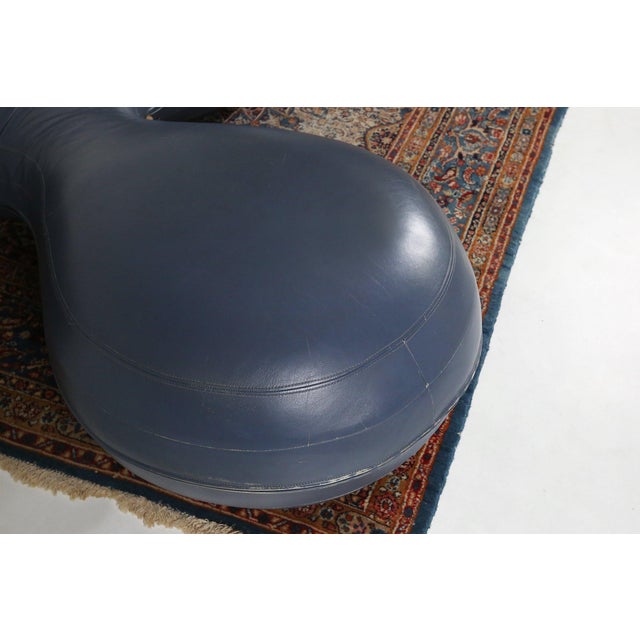 Leather Pouf by Lowie Vermeersch for Durlet, Belgium, 1999 For Sale - Image 6 of 16