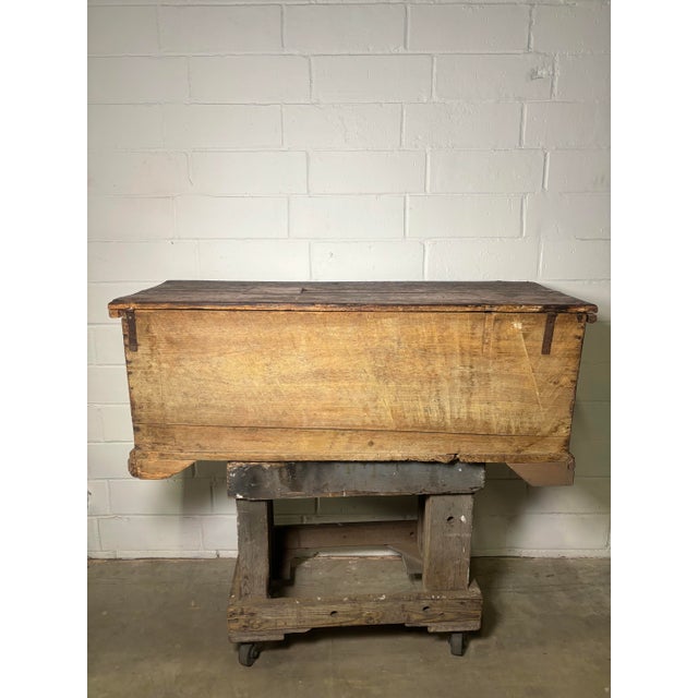Rustic 19th Century Primitive Blanket Chest For Sale - Image 3 of 9