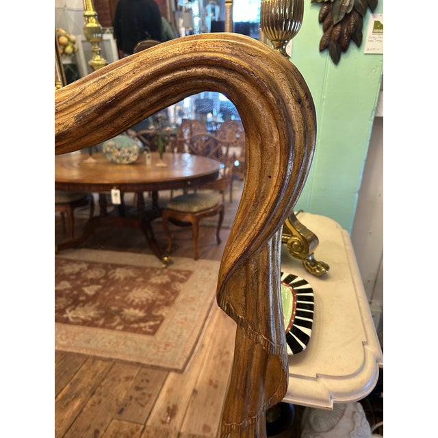 1940s Art Nouveau Giltwood Swag Motif Large Mirrors For Sale - Image 5 of 18