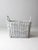 Wood Vintage Large White Storage Basket For Sale - Image 7 of 13