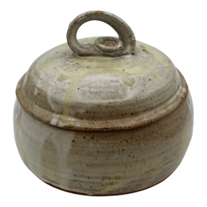 Signed and Stamped Lidded Stoneware Box by Warren MacKenzie