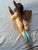 Late 19th Century 19th Century Large Polychrome Italian Wooden Carved Putto Angel For Sale - Image 5 of 14