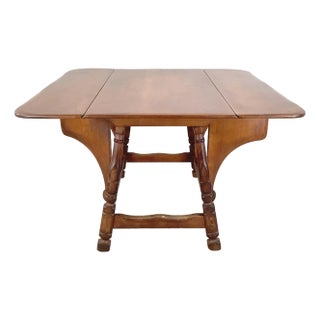 Vintage Solid Maple Dining Table by Cushman For Sale