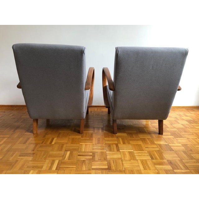Set of Armchairs attributed to Jendrich Halabala for Up Závody, Former Czechoslovakia, 1950s For Sale - Image 10 of 11